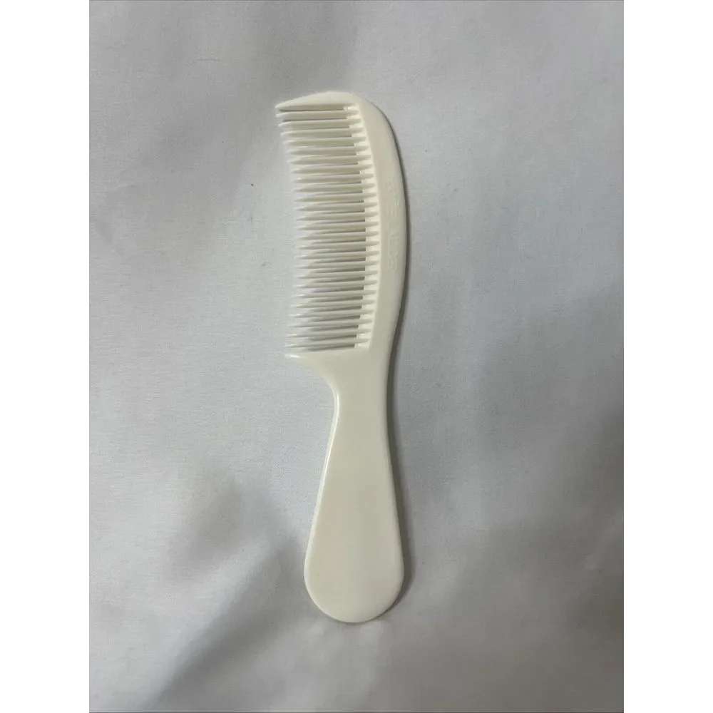 Vtg Estee Lauder Hair‎ Comb White Plastic Regular Tooth 6 1/2